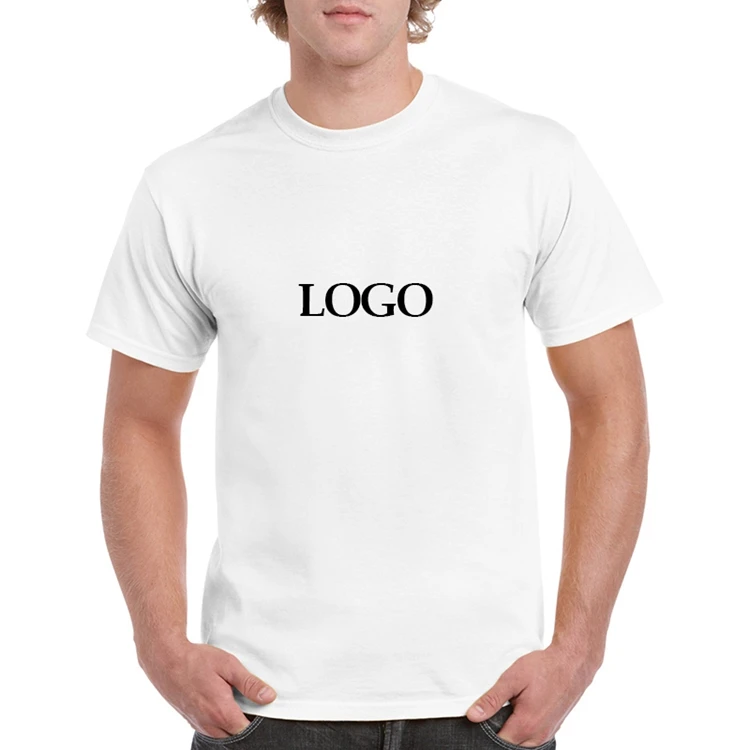 
Cheap Low Price 180gsm 100% Cotton Acid Wash Custom LOGO DGT Printer Printing Plain White T shirts for Men 