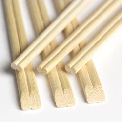 Manufacturers Custom Logo Printed Prices Japanese Ramen Sushi Disposable Twins Bamboo Chopsticks with Custom Sleeve