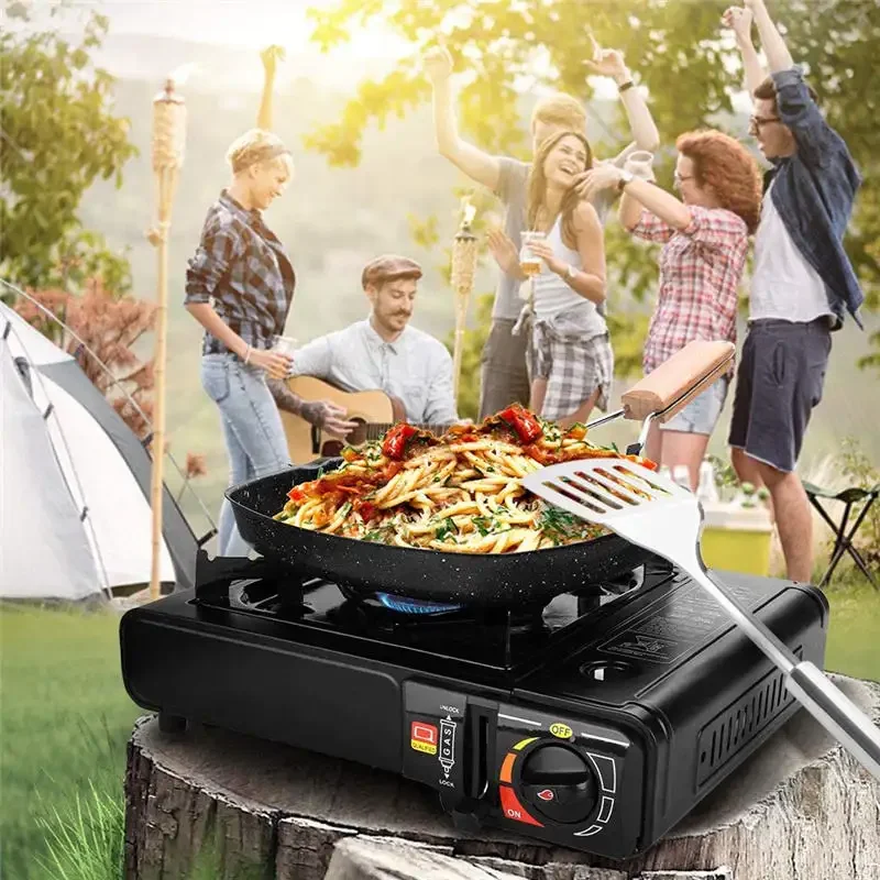 Outdoor Kitchen Portable Mini Cooking Stove Camping Stove Burner Cooker Gas Stove for Camping BBQ