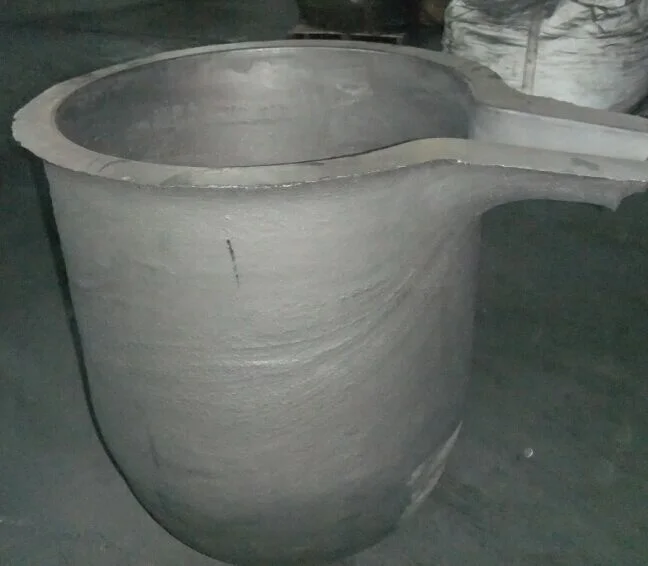 Melting non-ferrous metal using graphite silicon carbide crucible 5kgs to 500kgs