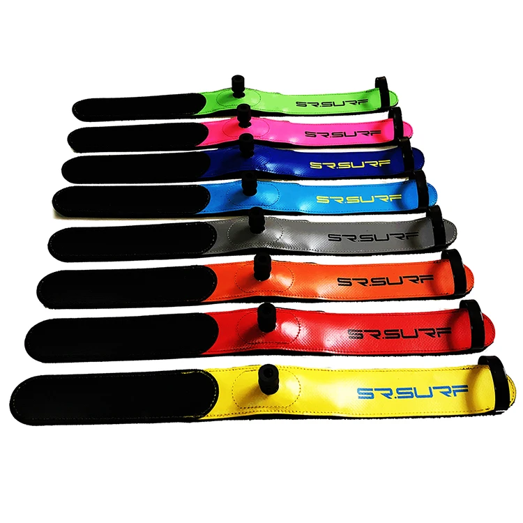 Quick release leather TPU full size logo Surfboard Leash regular comp rail saver safety leg rope wrist arm ankle surf board