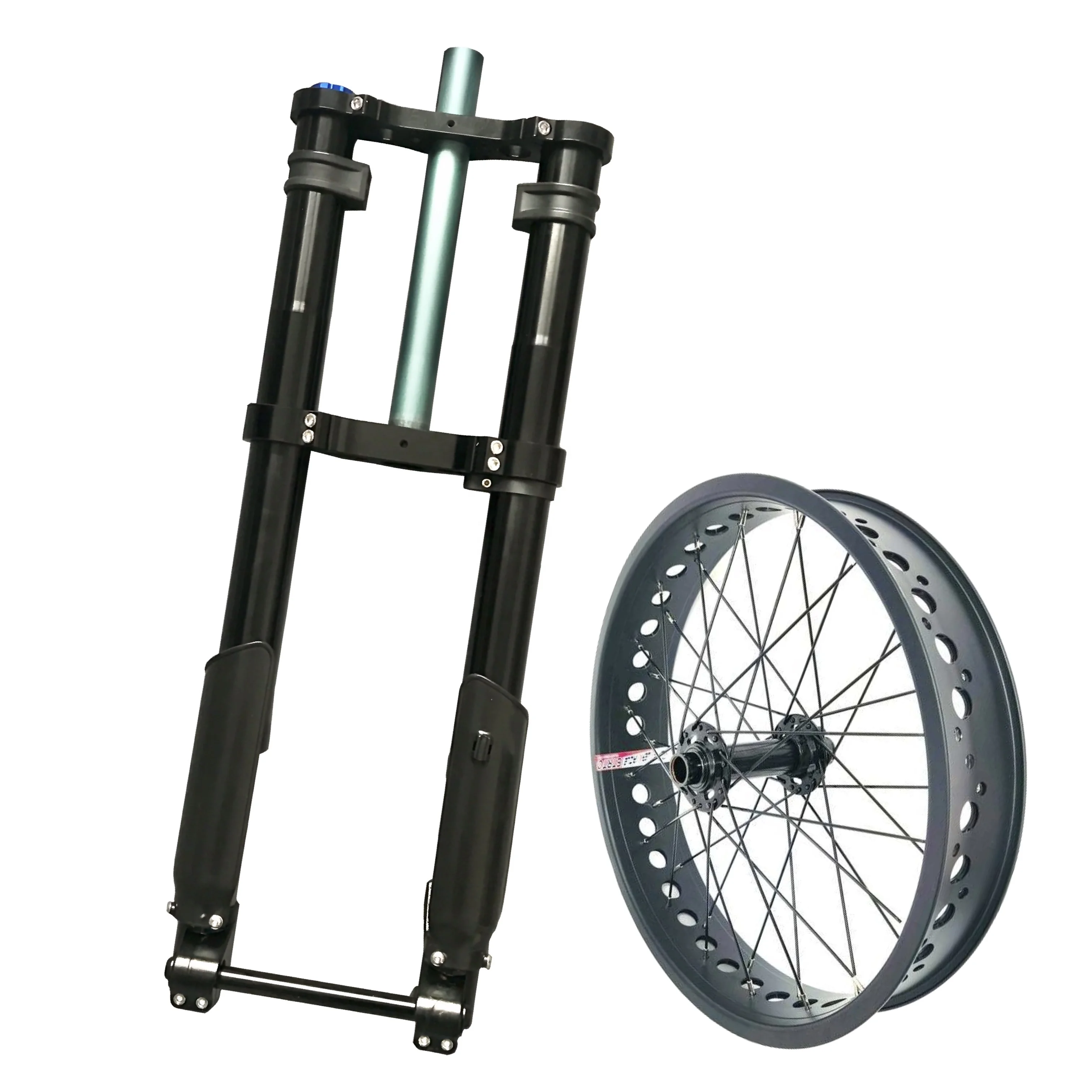 20inch 135*15 thru-axle front fork and 20*4.0 front wheel for fat bike/Doodlebike