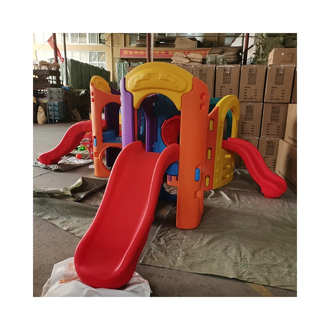 Shopping Mall Combined Bed Slide And Swing N Cottage Playhouse Blue Baby Swing Slide Sleep Swing And Slide Bus