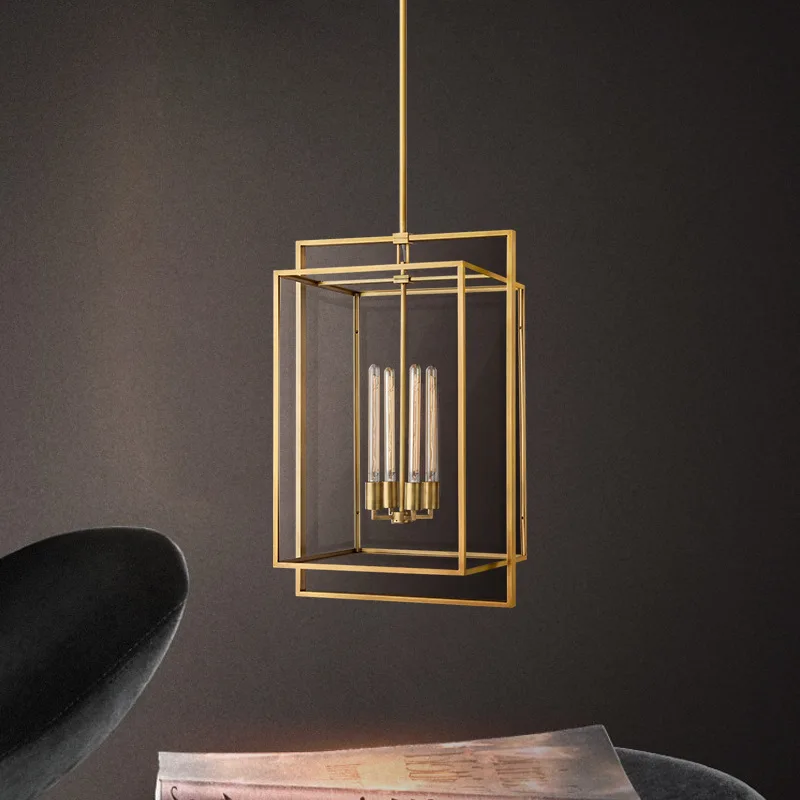 2022 American Bedroom Cloakroom vintage Industrial Hanging Lamps Restaurant Pendant Retro Chandelier Lights