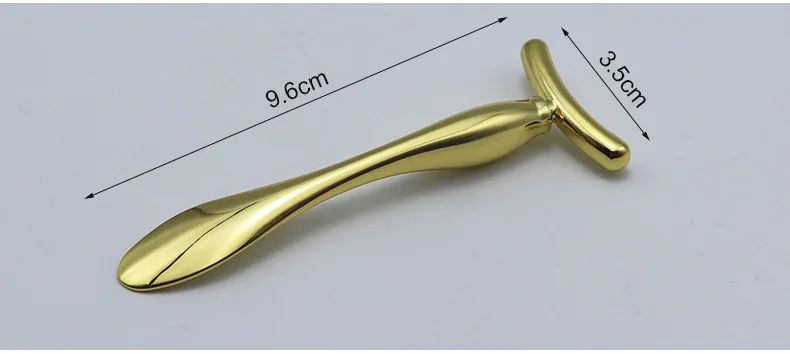 Металлическая Т-образная массажная палочка крем для глаз аппликатор из цинкового сплава косметическая с двойной головкой