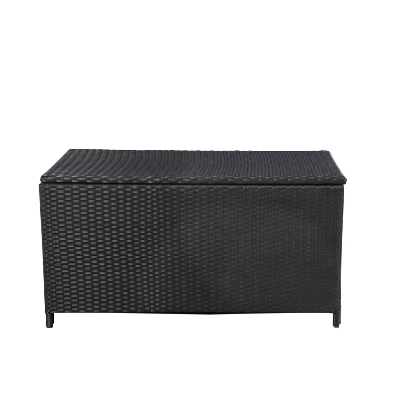 rattan garden furniture storage basket PE  Rattan wicker Storage Box With Lid/ Sundries box