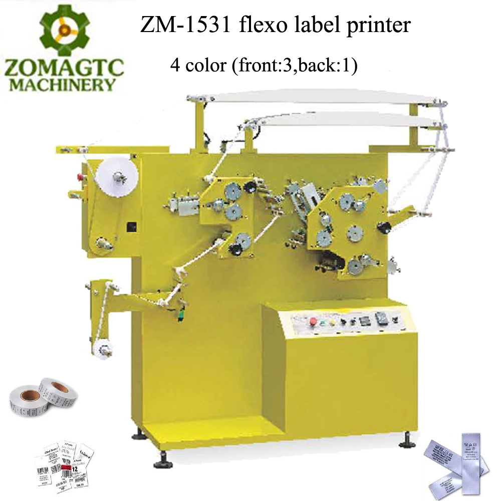 Satin Ribbon Label Printing Machine/ZM-1531 Professional Fabric Label Printer for Garment