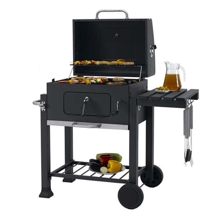 
Профессиональный производитель Пикник складной уголь барбекю гриль с бочонок коптильня для барбекю 