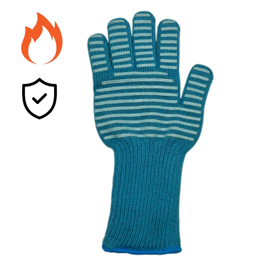 Grilling Glove Non-Slip Silicone Oven Gloves Extreme Heat Resistant Chicken Grill Machine for Restaurant