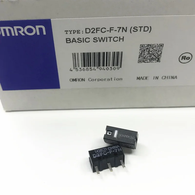 New OMRON Mouse Micro Switch D2FC-F-7N Suitable for Logitech MX518 MX510 G400 G520 G603 G703 G900 G903 Mouse button tact switch