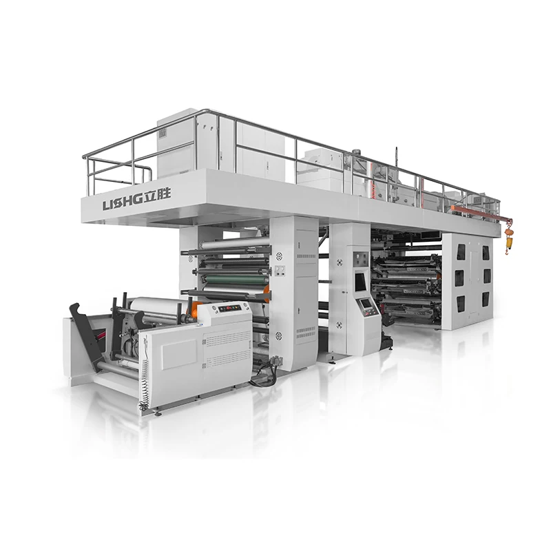 Lisheng Automatic 6 8 Color Flexo Press 250m/min High Quality CI Flexographic Printing Machine