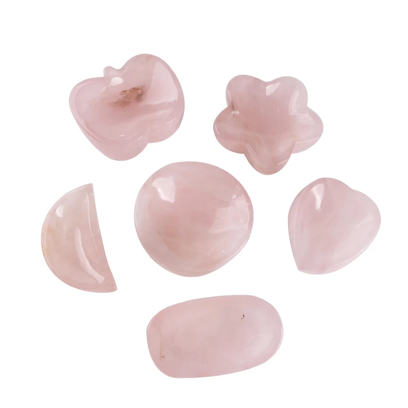 
Wholesale natural polished crystal Candy Bowls Rose quartz Bowls healing crystal ashtray for home 