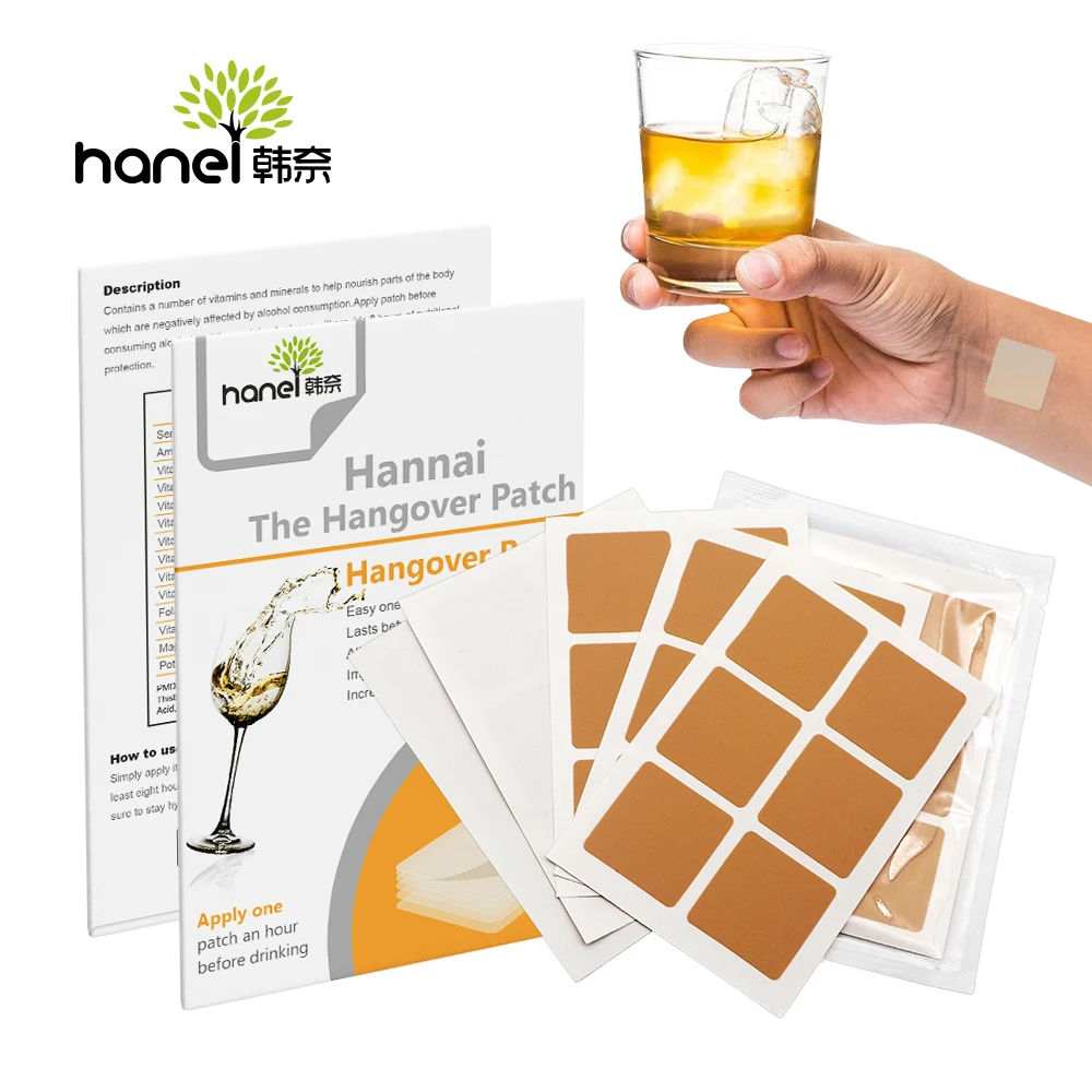 China Factory Customized Hangover Defense Transdermal Patch Complex Vitamin B12 Energy Patch