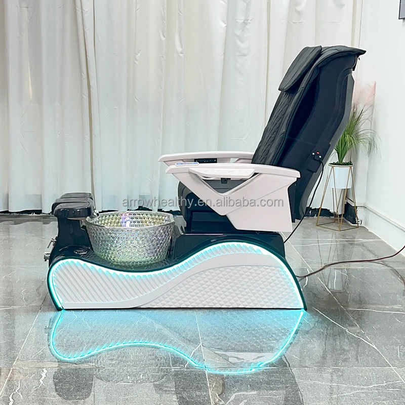 Facial Bed Massage Tables & Beds No Plumbing Chair With Removable Basin Nail Salon Furniture Spa Luxury Massage Pedicure Chairs