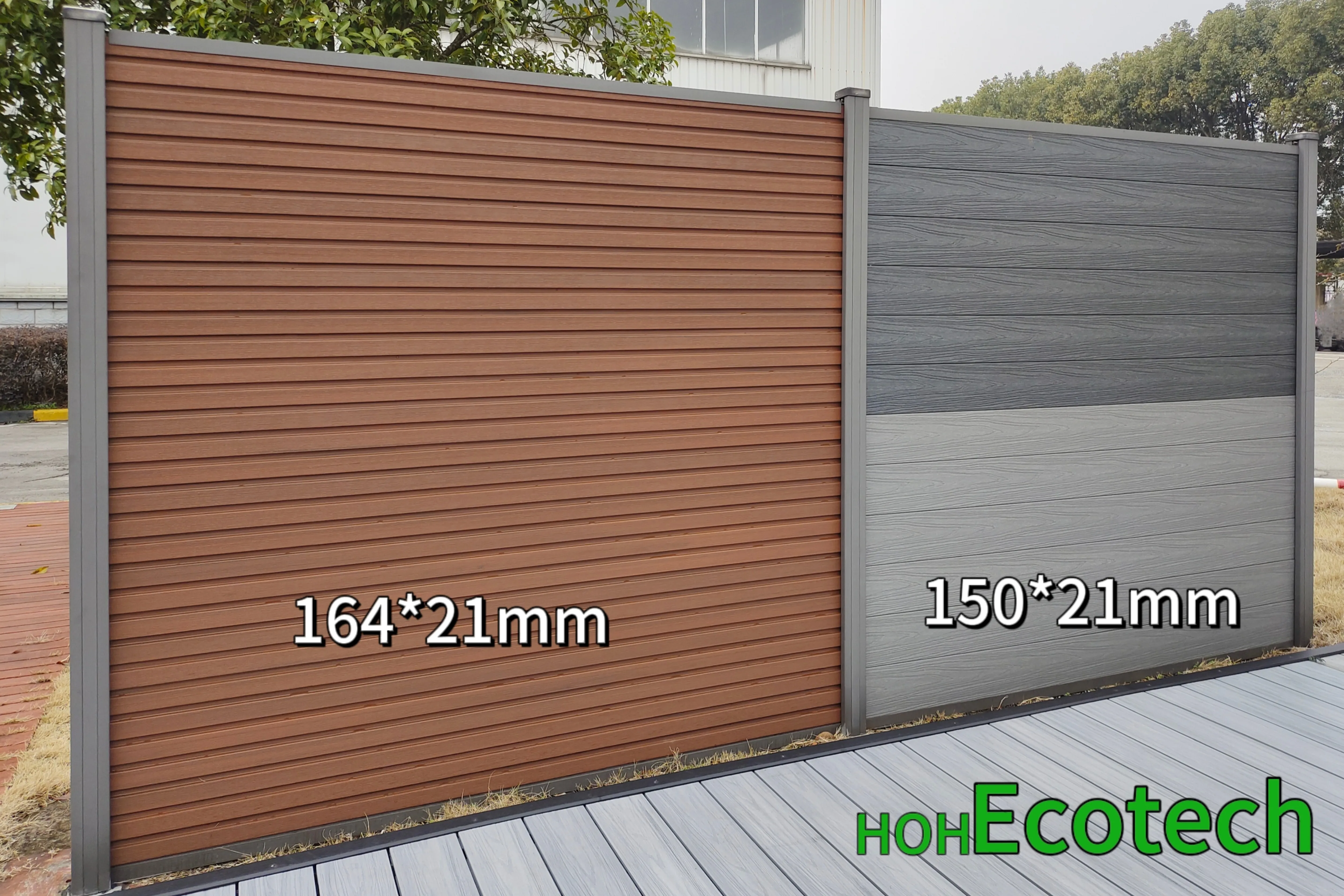 Beautiful Wholesale Easy Installation Wood Plastic Outdoor Composite Waterproof Garden WPC Panel Privacy Fence Panel WPC Fence