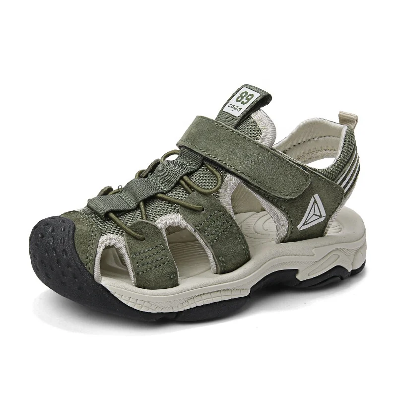 Лидер продаж, Летние Удобные модные сандалии для мальчиков по низкой цене