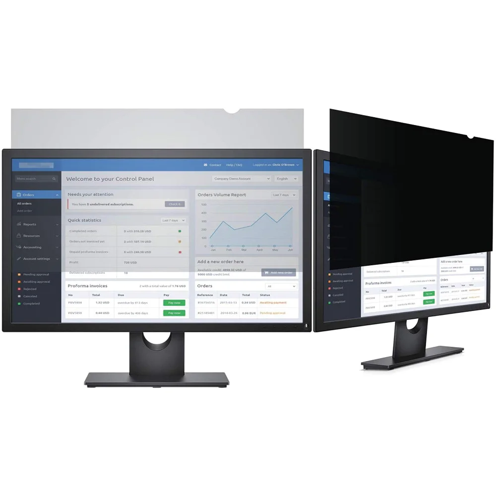 Made in China 14 inch privacy filter for law firm 31.5 inch 16:9 696*393mm Anti Spy Screen Computer accessories