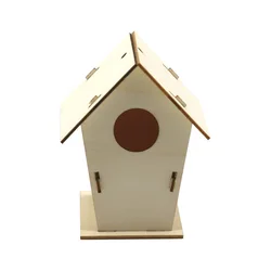 12 DIY unfinished wood bird house kits paint strips
