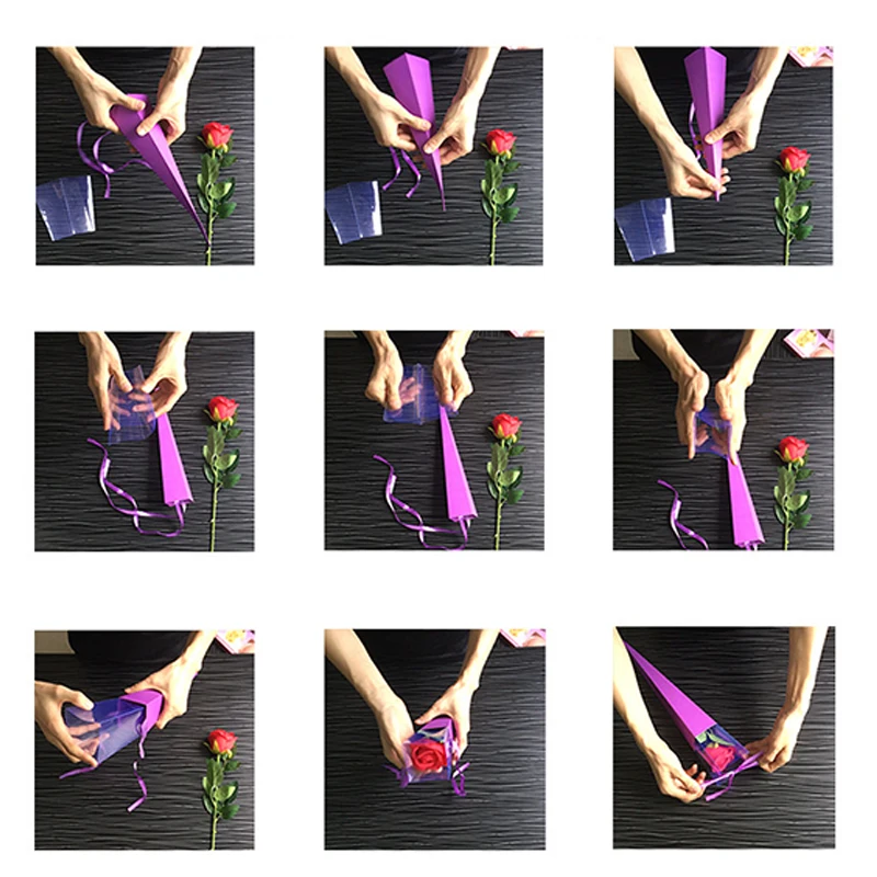 Custom Florist Gift Packing Rose Party Decoration