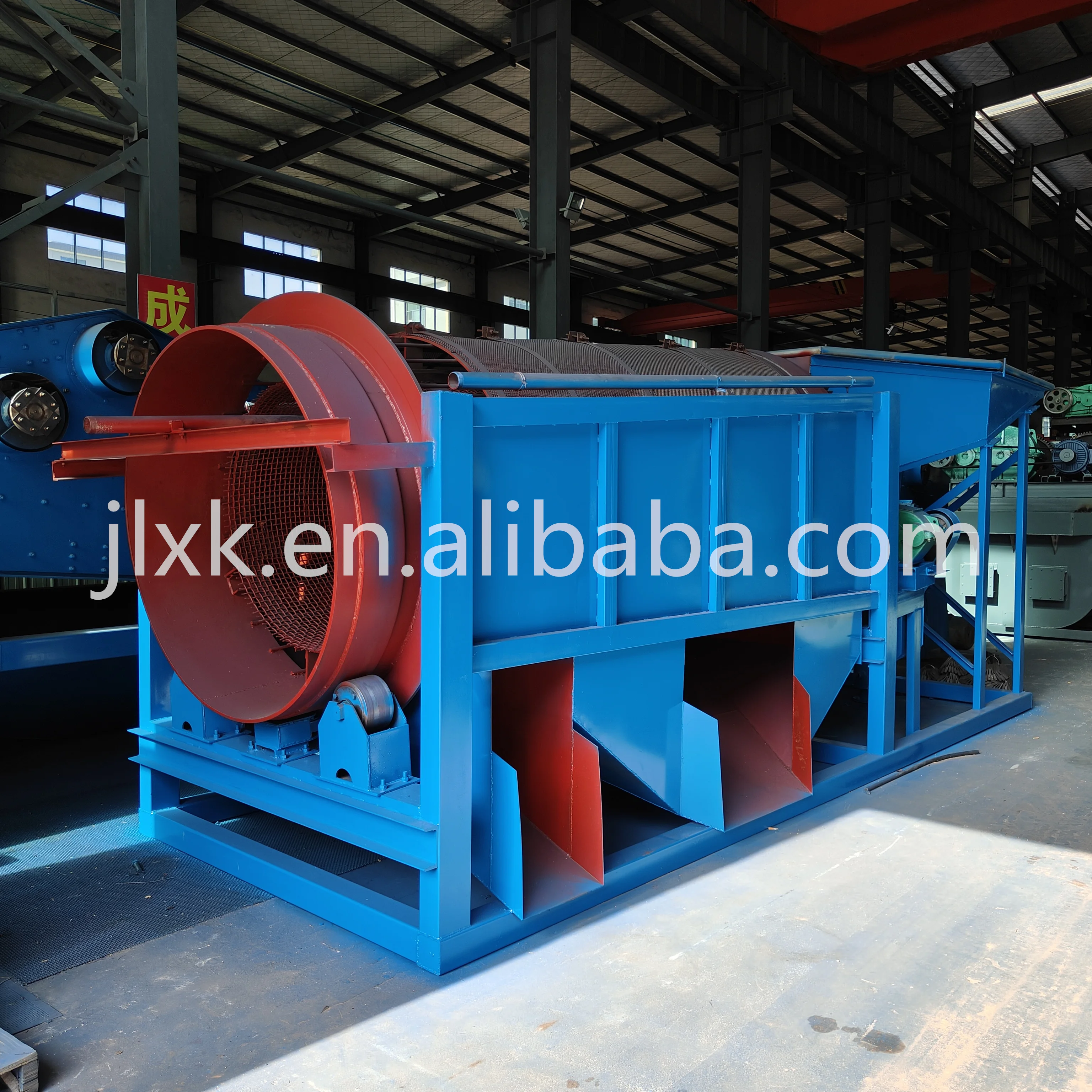 20-30tph Alluvial Gold Mining Washing Plant Drum Rotary Trommel Screen
