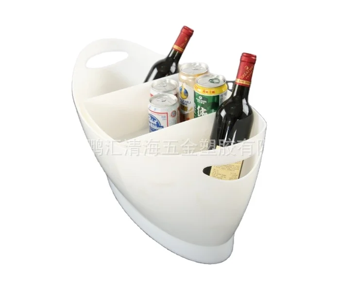 Wholesale Bucket Beer Champagne Clear Acrylic wine Plastic Ice Buckets beverage tubs for party