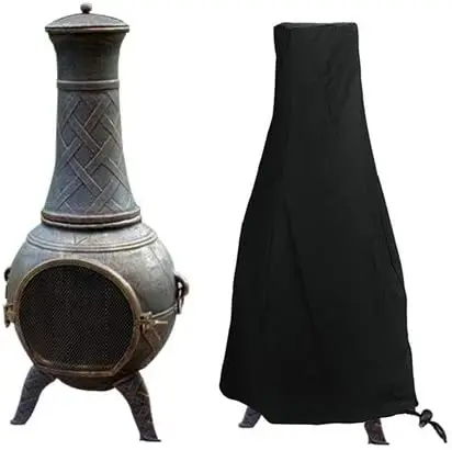 Outdoor furnace stove barbecue bbq rain dust protector waterproof grill cover Fire Pit Heater Cover