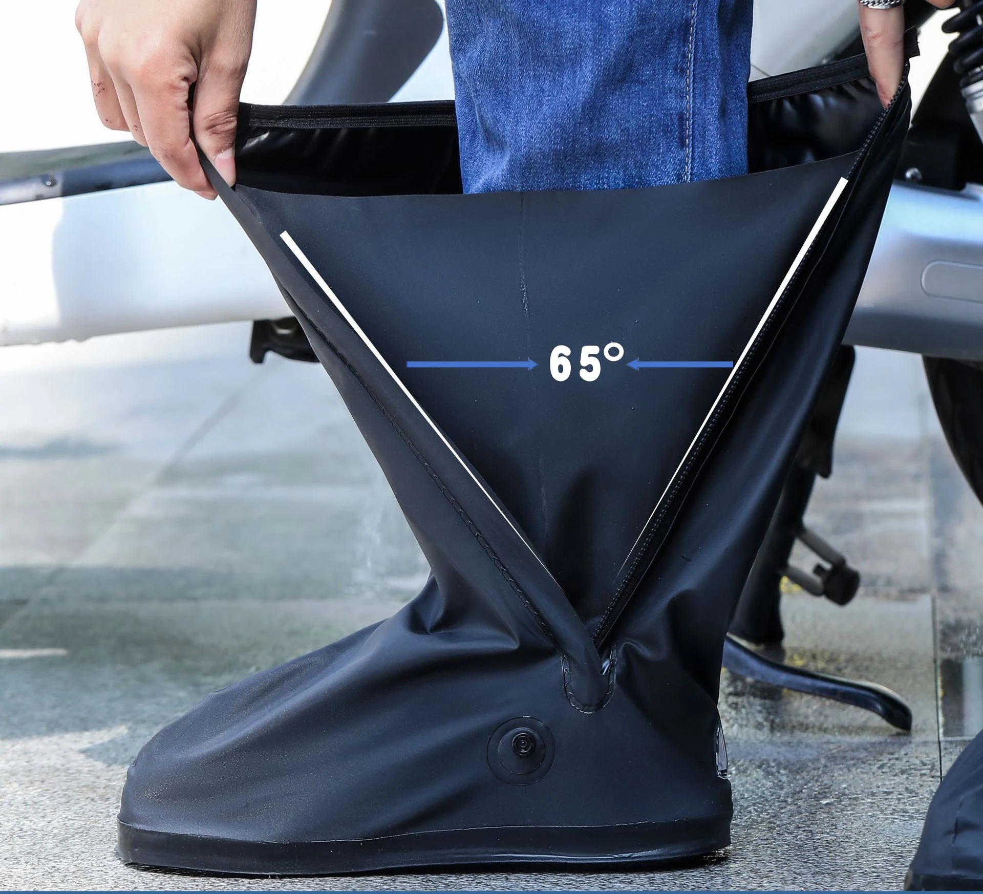 Portable Rain Cover Silicone Waterproof Shoe Protectors Reusable Shoes Covers Overshoes Paddy Field Hunting And Fishing Boots