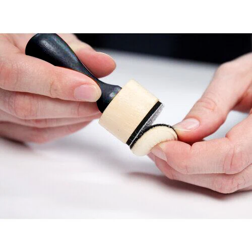 21101B Ink Blending Tool with Domed Foam Applicators- 2 wood applicator+5pcs round sponge