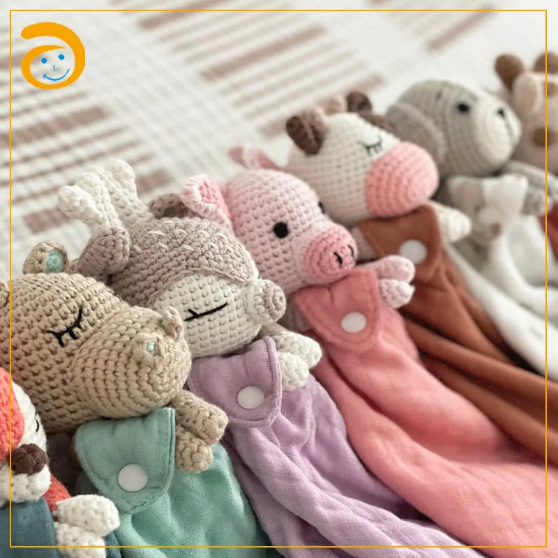 100% Handmade Baby Crochet Amigurumi Mini Forest Animal Stuffed Small Toy Hand Made