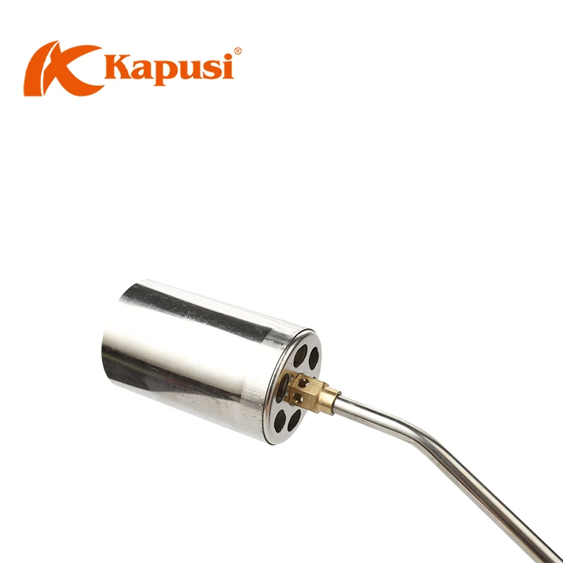 KAPUSI K-2082 Butane Cutting Torch Liquefied Gas Fire Gun with Brass Copper Plastic Flame and Hose Welding Butane Gas Spray Gun