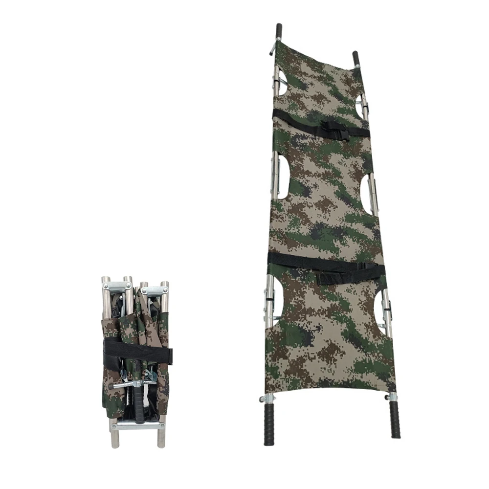 Custom Hospital ambulance Thickened stainless steel emergency folding stretcher