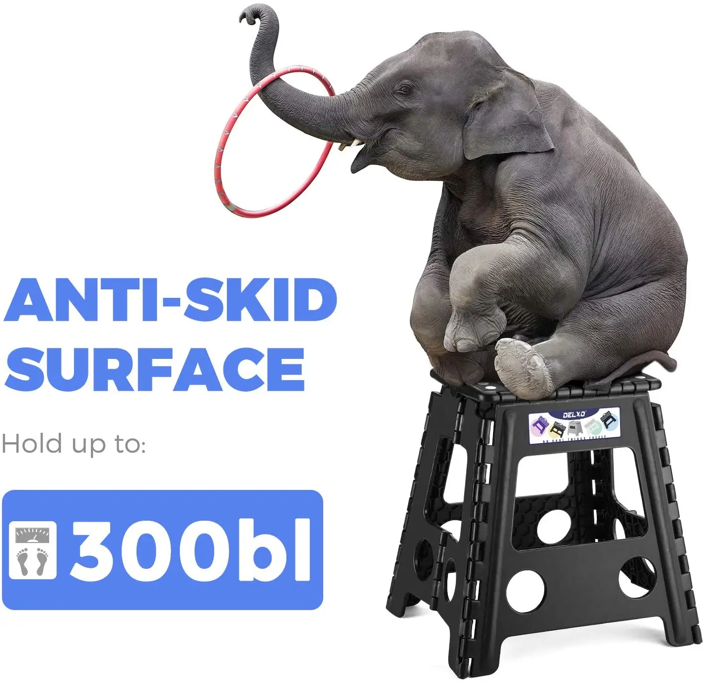 Детское складное пластиковое кресло, 9/11/13/16/18 дюймов, 150 кг