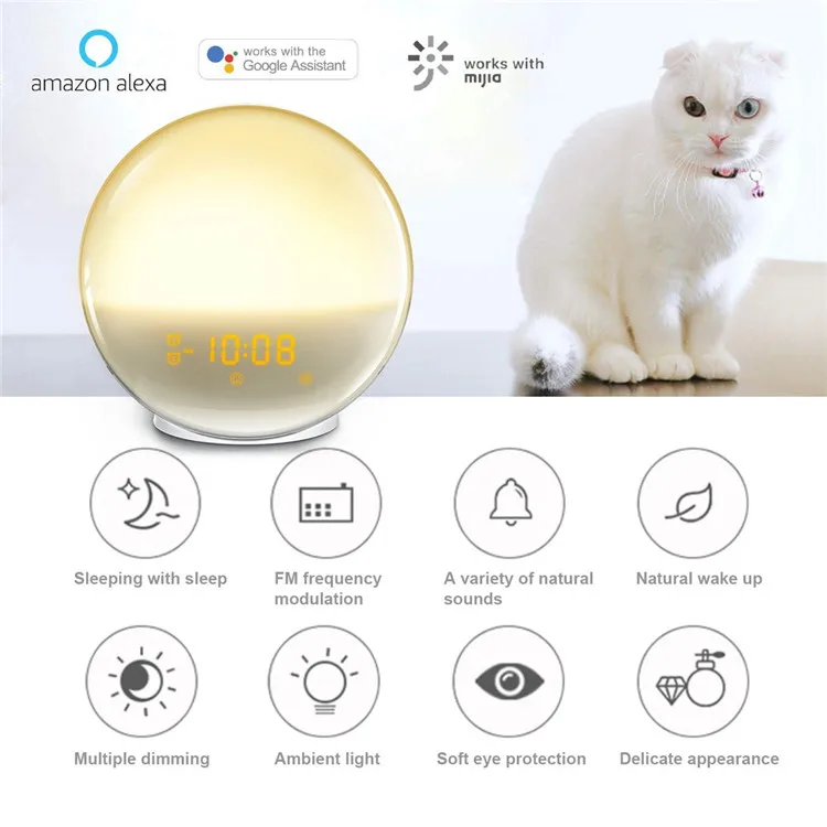 alarm clock wake up light alram clock with radio