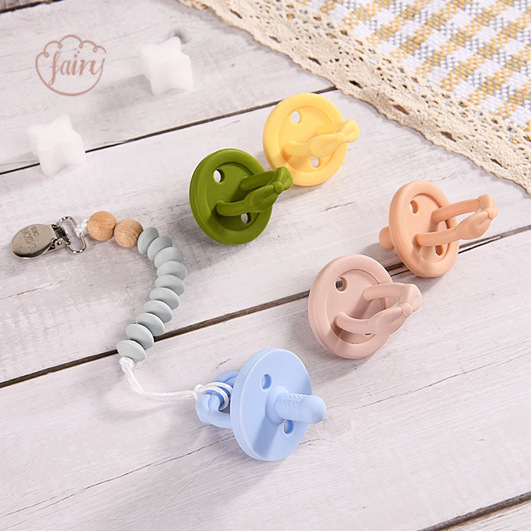 Funny BPA Free Baby Silicone Pacifier Set Customize Silicone Newborn Pacifiers Sweetie Soother Baby Pacifier