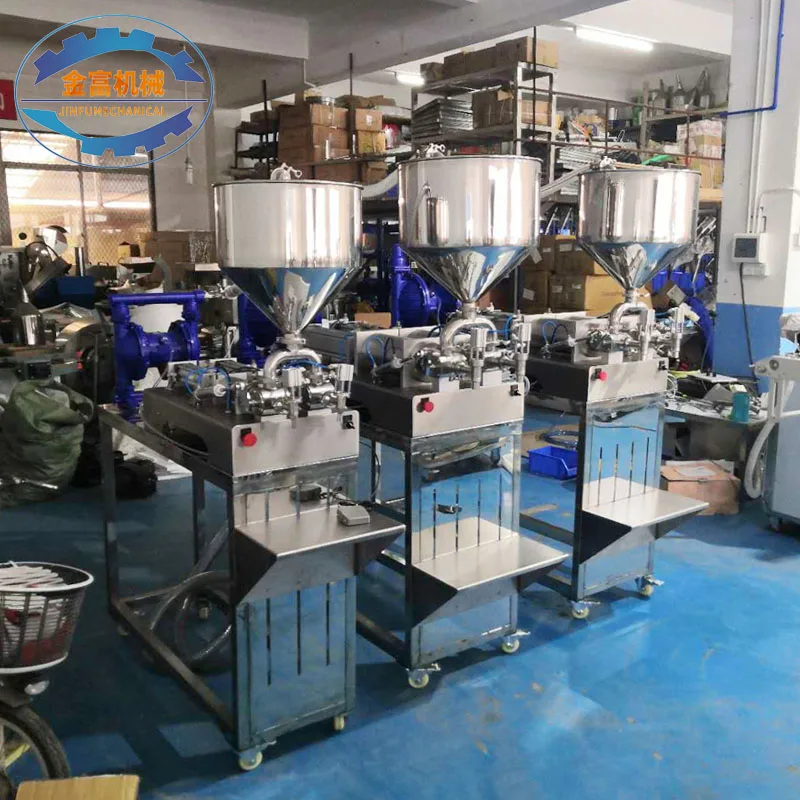 Semi-Automatic Horizontal  Liquid/Paste Piston Filling Manual Shower Gel Shampoo Filling Machine