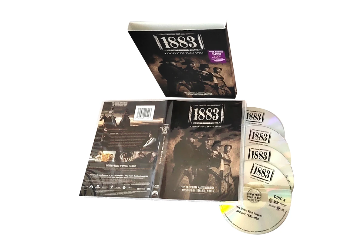 1883 a Yellowstone origin story 4dics dvd wholesale dvd movies tv series tv show cartoon anime dvd free ship Ama-zon supply