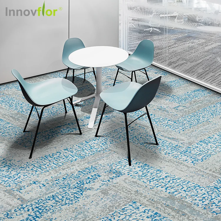 Black Carpet Tiles Removable Floor Jacquard Bitumen Solid Color PP Self Adhesive Carpet Squares Carpet Floor Tiles