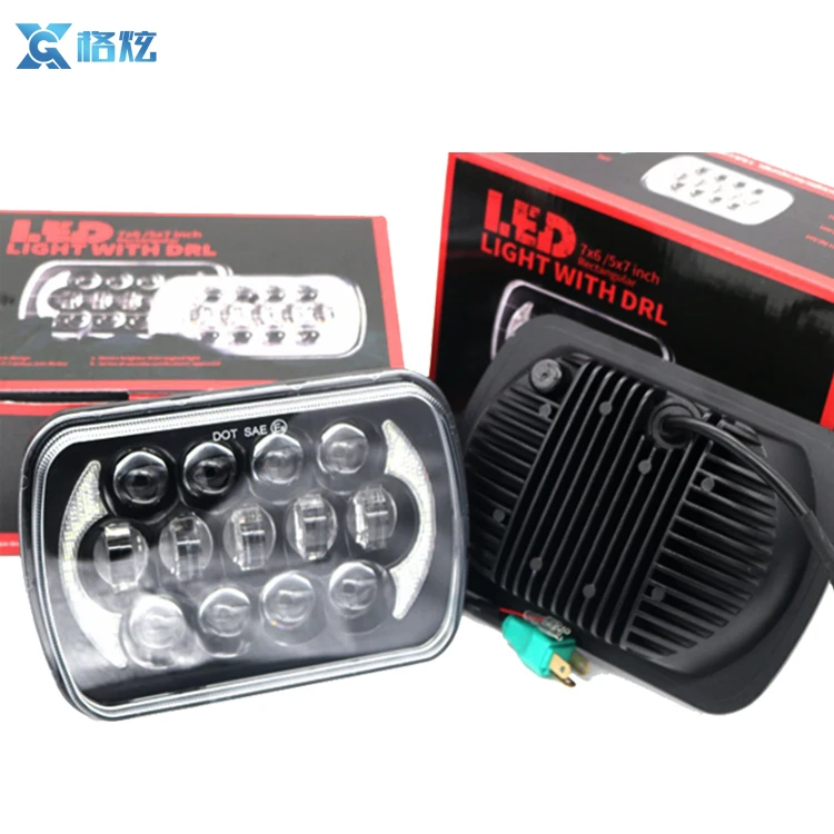 Высокая quity DC 9 В ~ 16 5x7 led cree квадратный фара для jeep фара