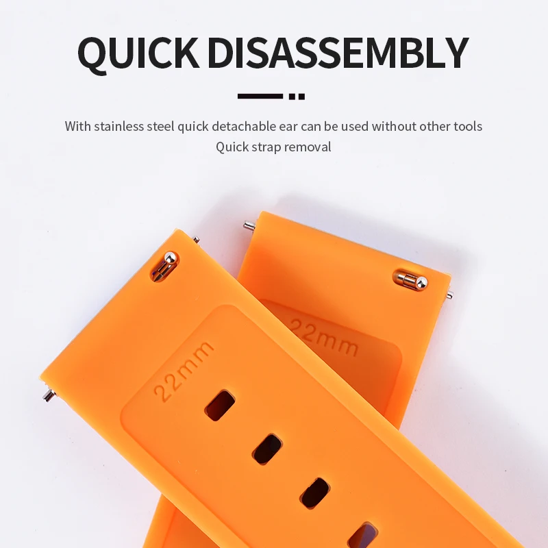 silicone Luxury watch bands straps 20mm 22mm for TAG Heuer samsung galaxy HUAWEI WATCH 4 Pro GT4 fit 3 Omega band