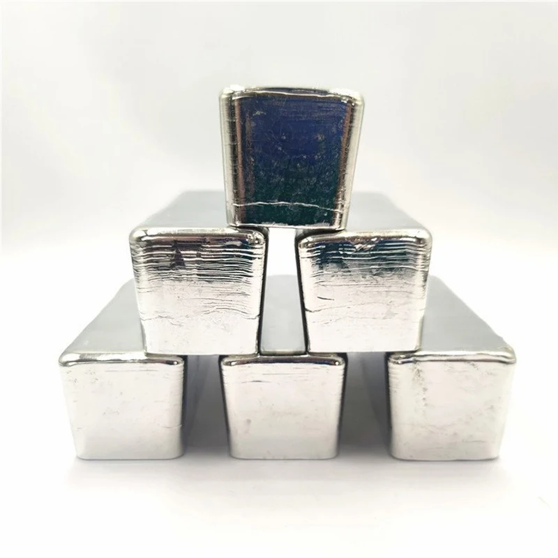 Оптовая Цена по прейскуранту завода-изготовителя 99.99% 99.95% 99.90% Sn 99.99% серебряный белый Cn 99.9% Инди металлический слиток индия