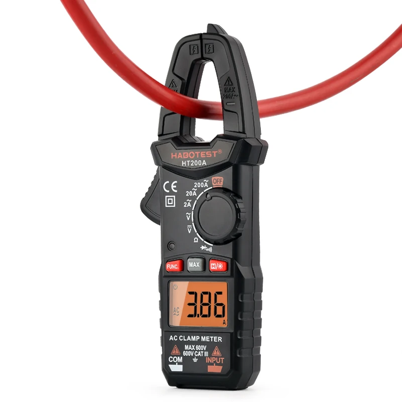 Hot Sale HABOTEST HT200A Low Price Auto Range Pocket Digital Clamp Meter with Capacitance