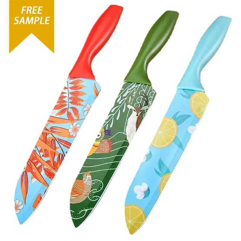 Free Sample 8Inch Chef Knife For Restaurants Japanese Sashimi Fruit KnifeStainless Steel  Fruit Cutting Knife Customize Pattern