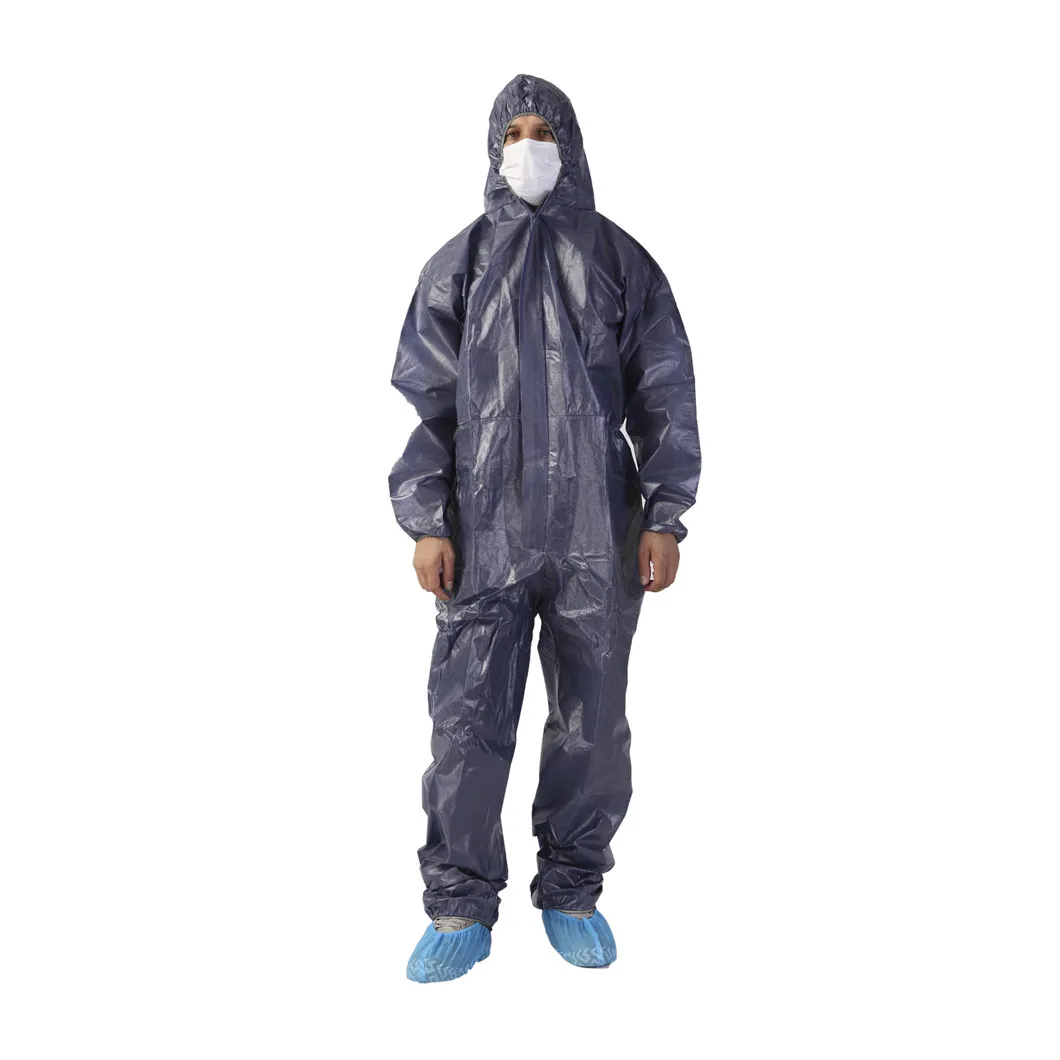 Non Woven Protective disposable Isolation Gown Dustproof Coveralls