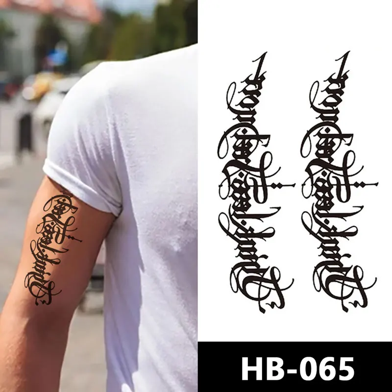 Customized Fashion Beautiful Adhesive Tattoo Sticker Tattoo Sticker Temporary Water Transfer Flower Design Tattoo Sticker