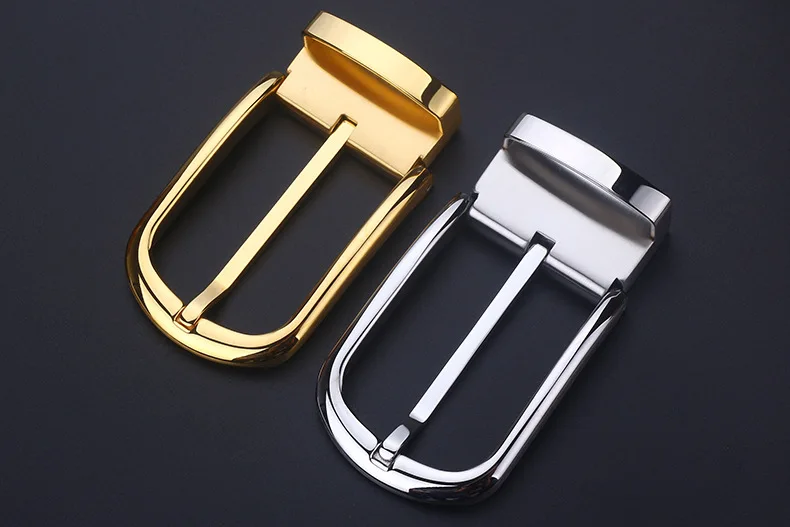 Hot Selling Pvd Plating 35mm/39mm Wide Stainless Steel Pin Buckle Luxury Pin Belt Buckles For Men