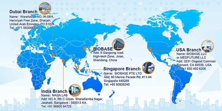 BIOBASE UV/VIS Spectrophotometer BK-UV1000G 200-1020nm with LCD Integrated display for lab use