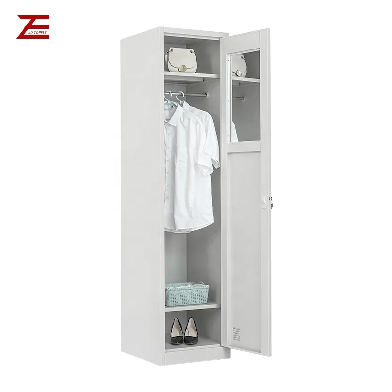 Promotional Price White Steel Metal One-Door Lockers Customizable color or lock cylinder for School Gym Use