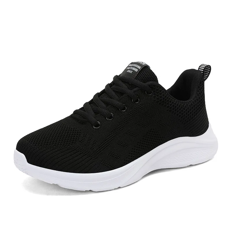 Spring and Autumn Middle School Students Lightweight Breathable Flying Woven Casual Shoes Ladies Travel Shoes Sports Women
