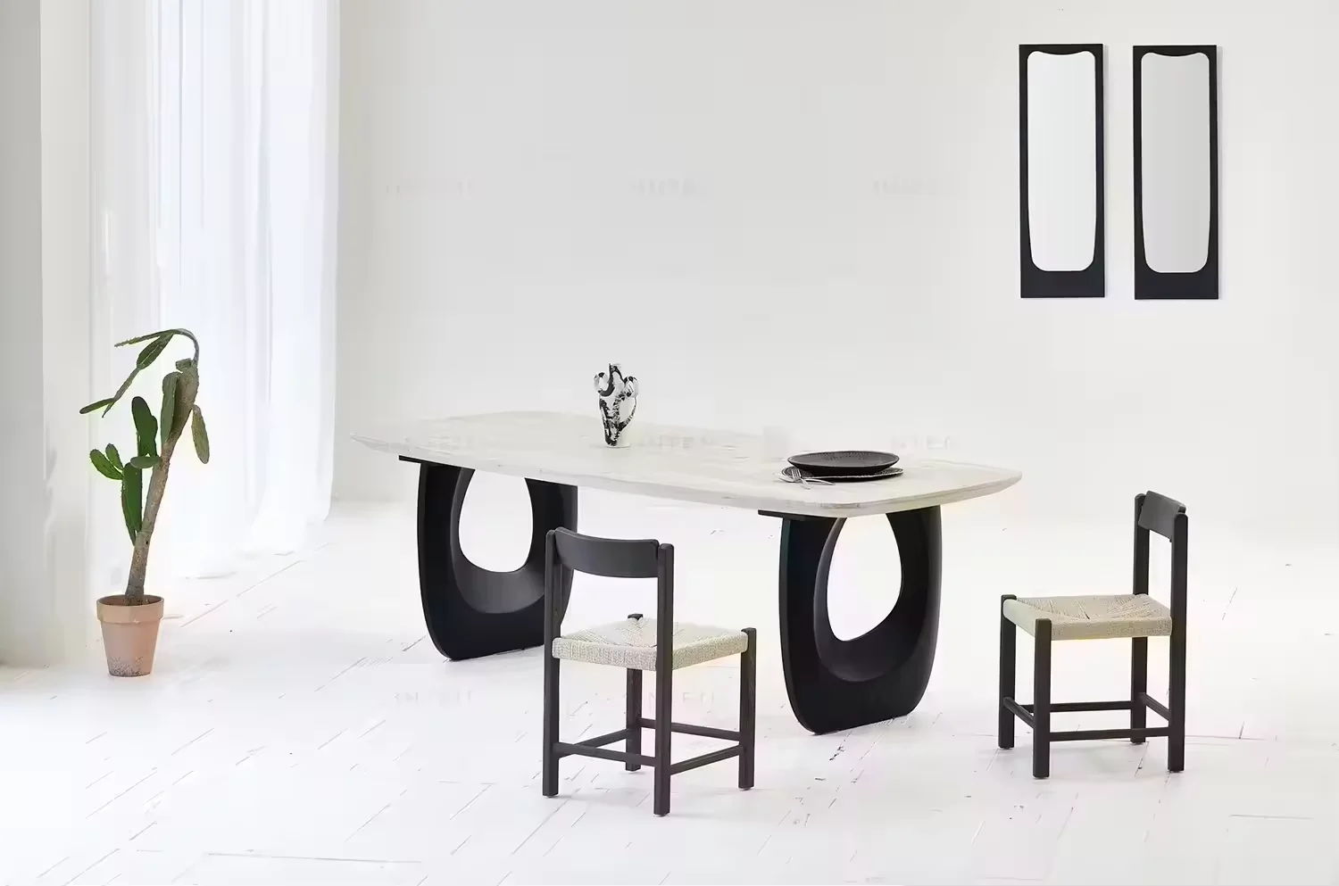 Vintage Design Armchair Antique Oak Paper Cord Comfortable Casual chairs modern luxury armchairs