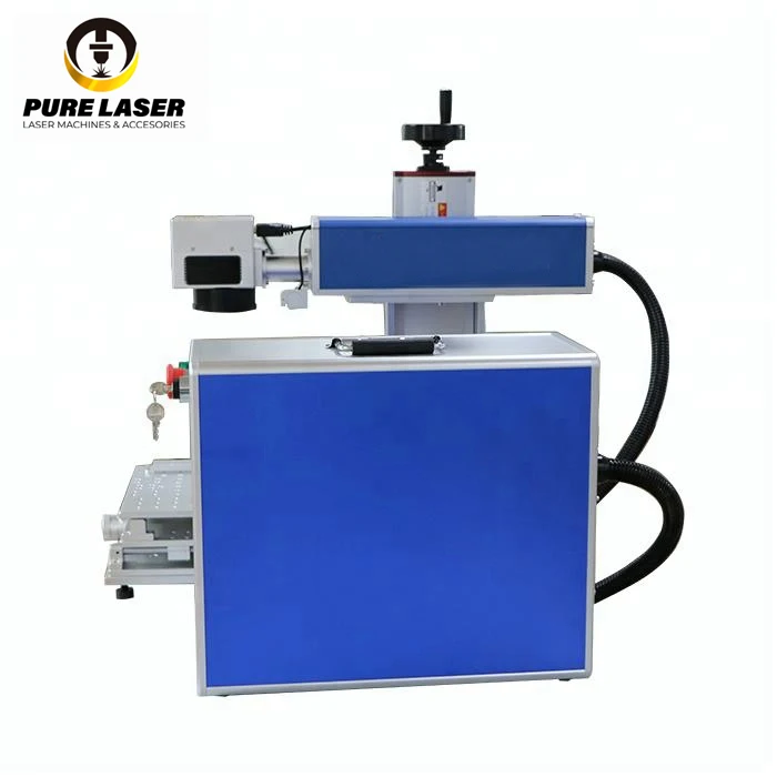 Air Cooling High precision portable Split type fiber laser machine  marking machine Raycus MAX JPT IPG